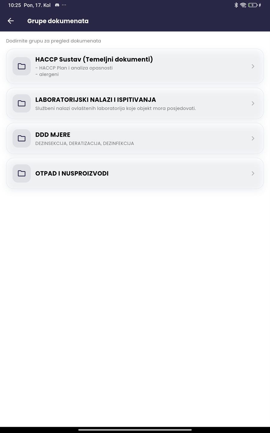 Grupe dokumenata objekta